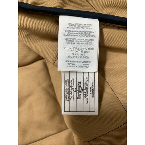 J. Crew Mercantile Navy Blue Quilted Vest Small - Picture 4 of 7